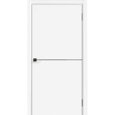 Дверь межкомнатная Дубрава Сибирь Галактика КОМЕТА ПЭТ белый, глухое полотно, кромка, молдинг